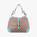 New Jackie khaki×blue canvas×leather 120888 ニュージャッキー カーキ×ブルー キャンバス×レザー 120888