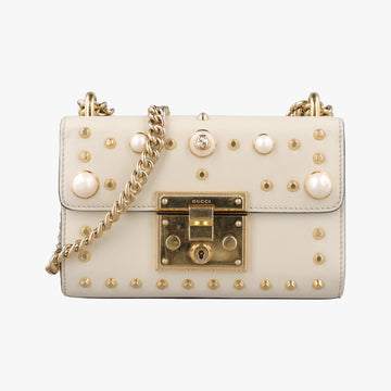 Padlock White Leather 432182 H022959896パドロック ホワイト レザー 432182 H022959896