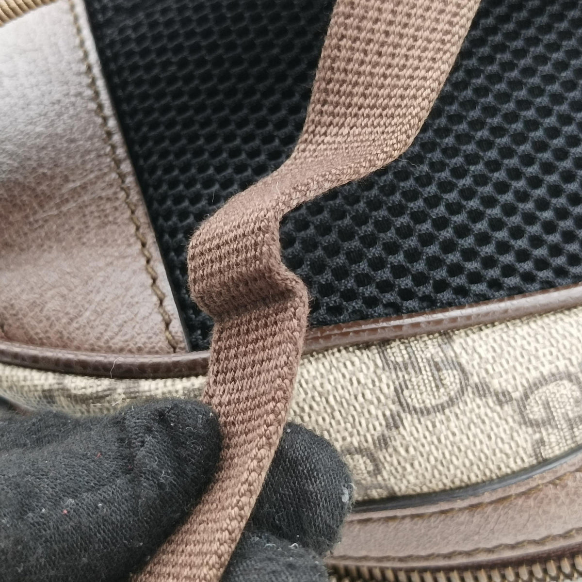 The Three Little Pigs Brown×Multicolour PVC coated canvas 552884 D027883526三匹のこぶた ブラウン×マルチカラー PVCコーティングキャンバス 552884 D027883526
