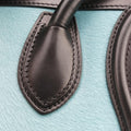 Vintage Celine Luggage Mini Shopper Blue Leather×Ponyhair  handbag | stylenewstar