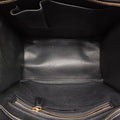 Vintage Celine Luggage Mini Shopper Blue Leather×Ponyhair  handbag | stylenewstar