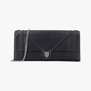Vintage Christian Dior Diorama Black Leather  shoulderbag | stylenewstar