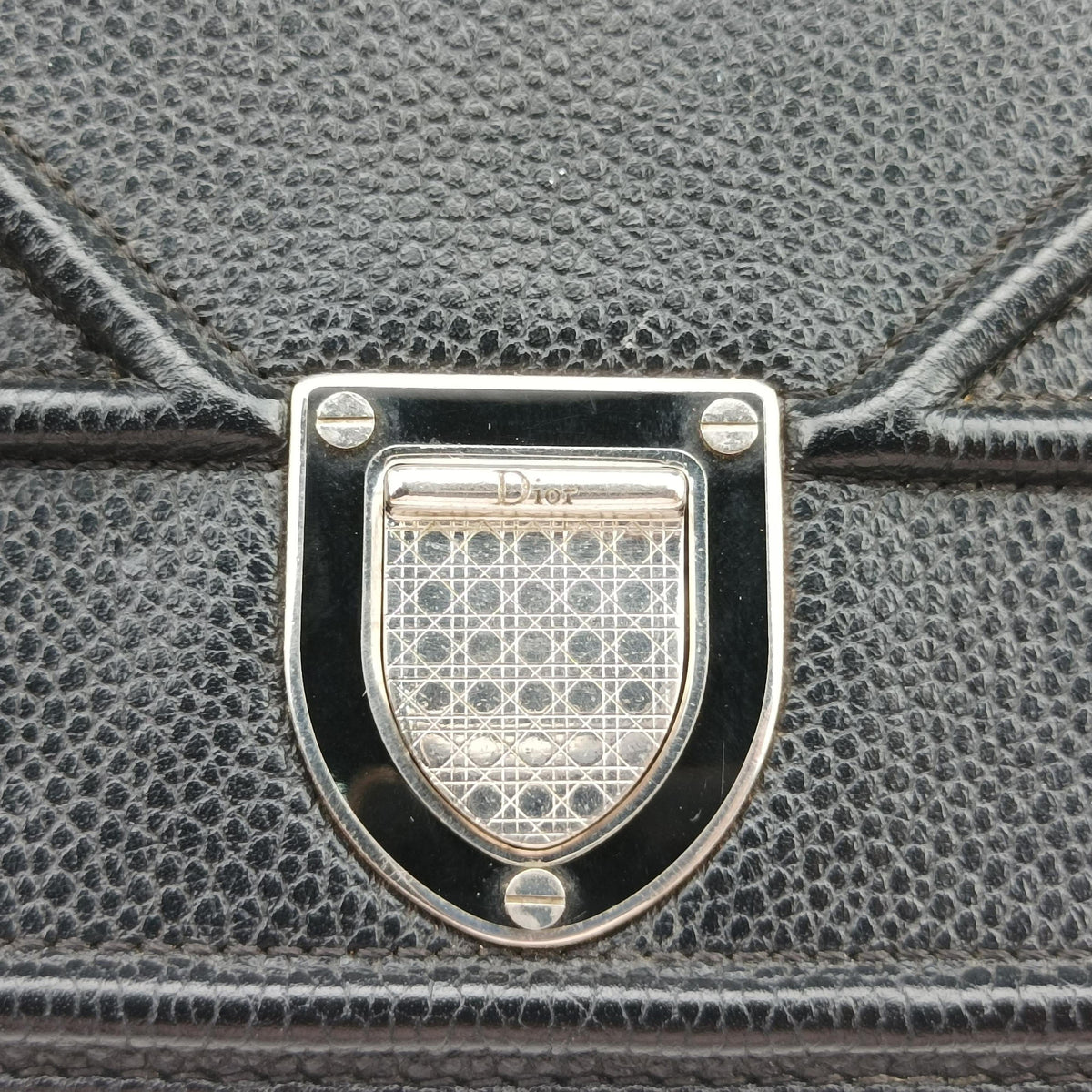 Vintage Christian Dior Diorama Black Leather  shoulderbag | stylenewstar