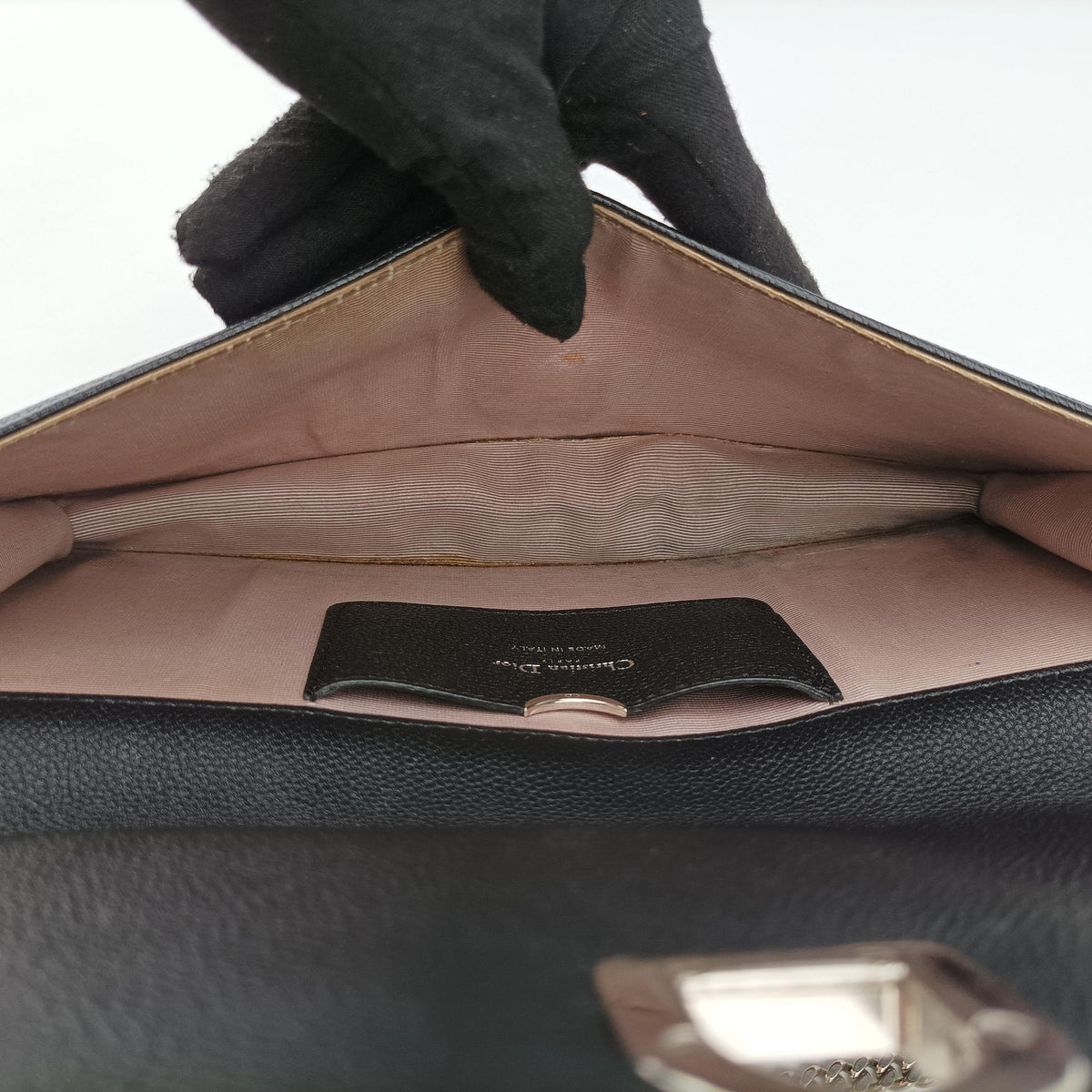 Vintage Christian Dior Diorama Black Leather  shoulderbag | stylenewstar