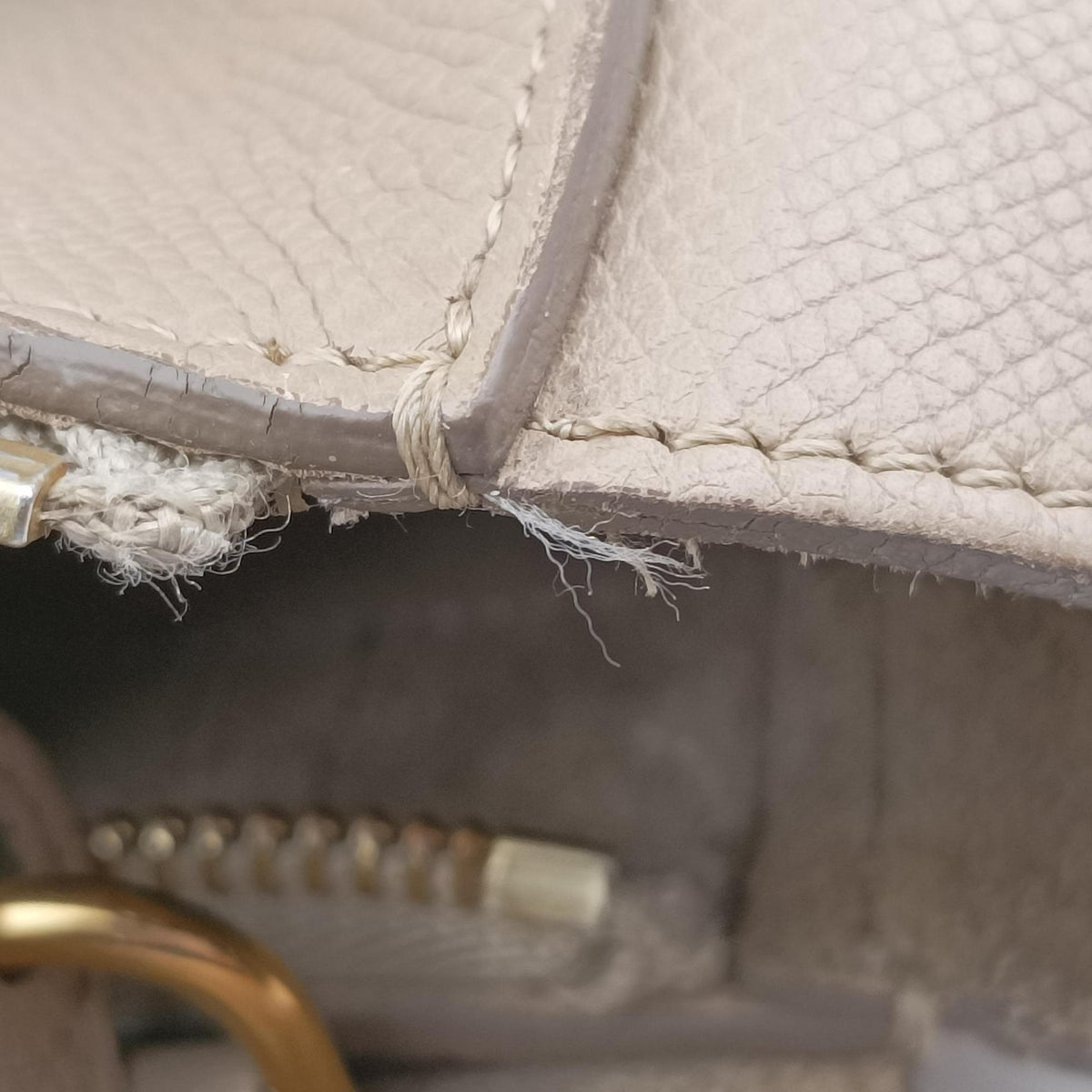 Belt Mini Beige Leather Lot number unknownベルトミニ ベージュ レザー 製番不明
