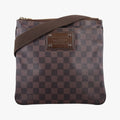 Pre-owned Louis Vuitton Pochette Plat Brooklyn EBENE Damier Canvas N51211 shoulderbag | stylenewstar