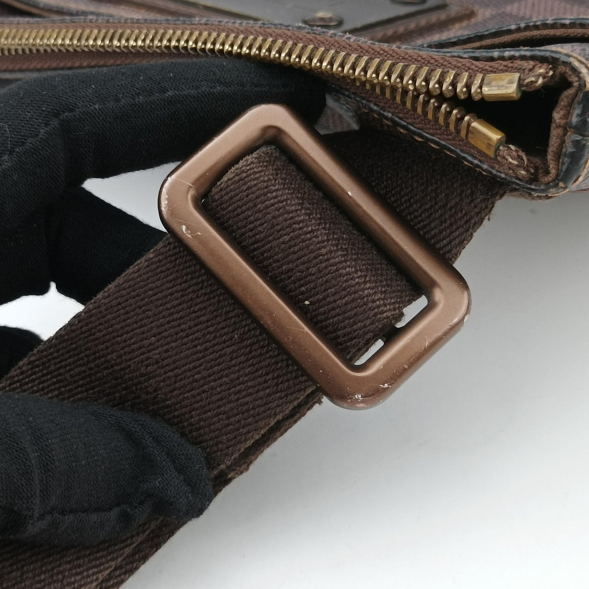 Pre-owned Louis Vuitton Pochette Plat Brooklyn EBENE Damier Canvas N51211 shoulderbag | stylenewstar
