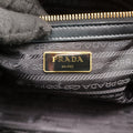 Pre-owned Prada Monochrome Black SAFFIANO Leather 1BA113 shoulderbag | stylenewstar