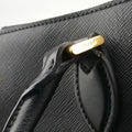 Pre-owned Prada Monochrome Black SAFFIANO Leather 1BA113 shoulderbag | stylenewstar