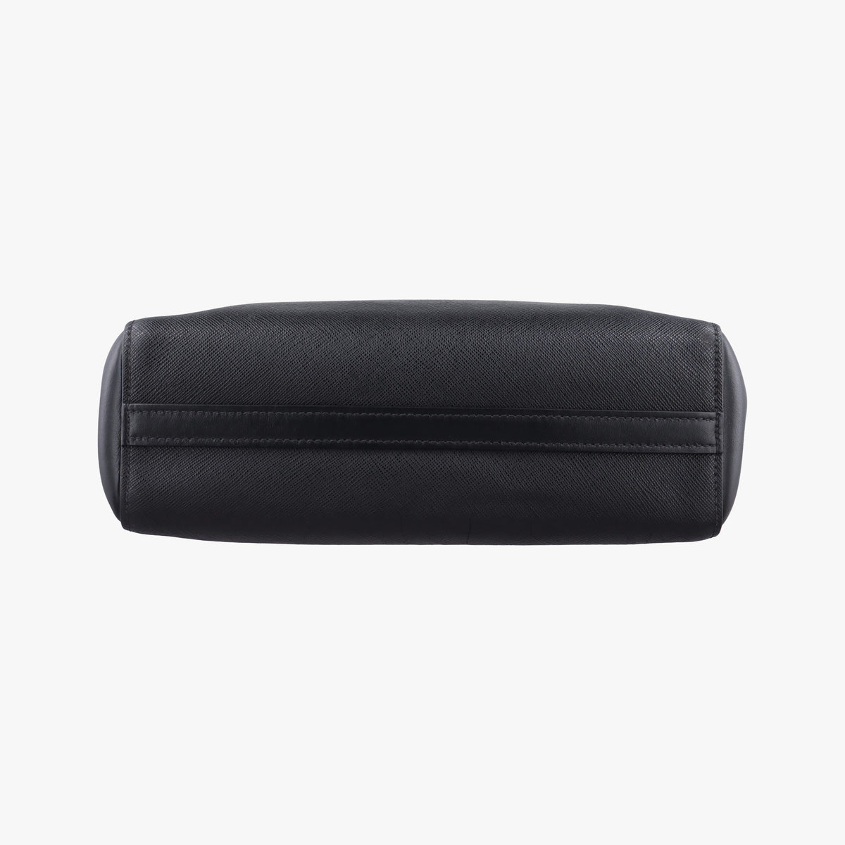 Pre-owned Prada Monochrome Black SAFFIANO Leather 1BA113 shoulderbag | stylenewstar