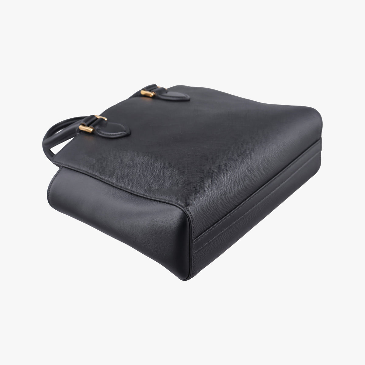 Pre-owned Prada Monochrome Black SAFFIANO Leather 1BA113 shoulderbag | stylenewstar