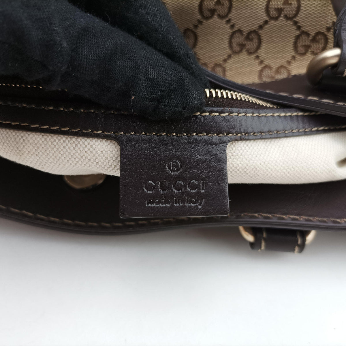 Lovely Brown Canvas×Leather 257071 C8375750ラブリー ブラウン キャンバス×レザー 257071 C8375750