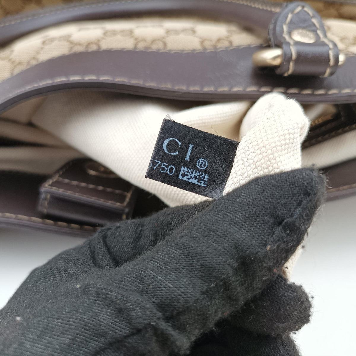 Lovely Brown Canvas×Leather 257071 C8375750ラブリー ブラウン キャンバス×レザー 257071 C8375750
