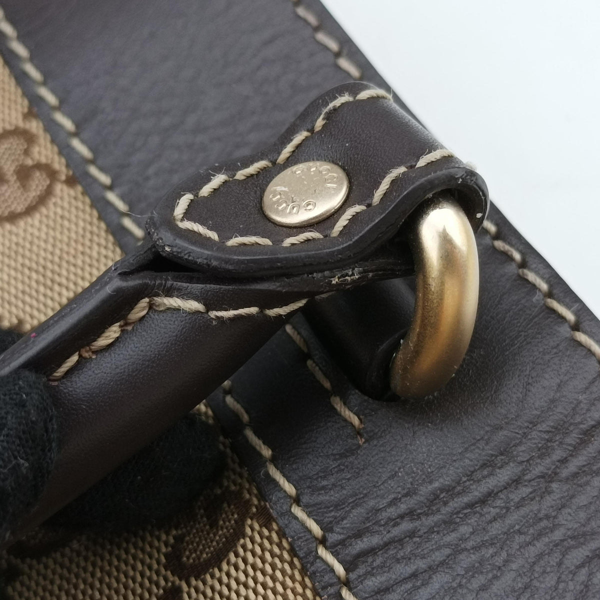Lovely Brown Canvas×Leather 257071 C8375750ラブリー ブラウン キャンバス×レザー 257071 C8375750