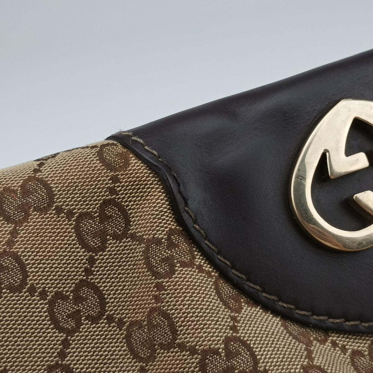 Lovely Brown Canvas×Leather 257071 C8375750ラブリー ブラウン キャンバス×レザー 257071 C8375750