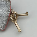 Pre-owned Fendi Zucchino Glitter Logo Silver canvas 8BL068 handbag | stylenewstar