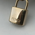 Pre-owned Fendi Zucchino Glitter Logo Silver canvas 8BL068 handbag | stylenewstar