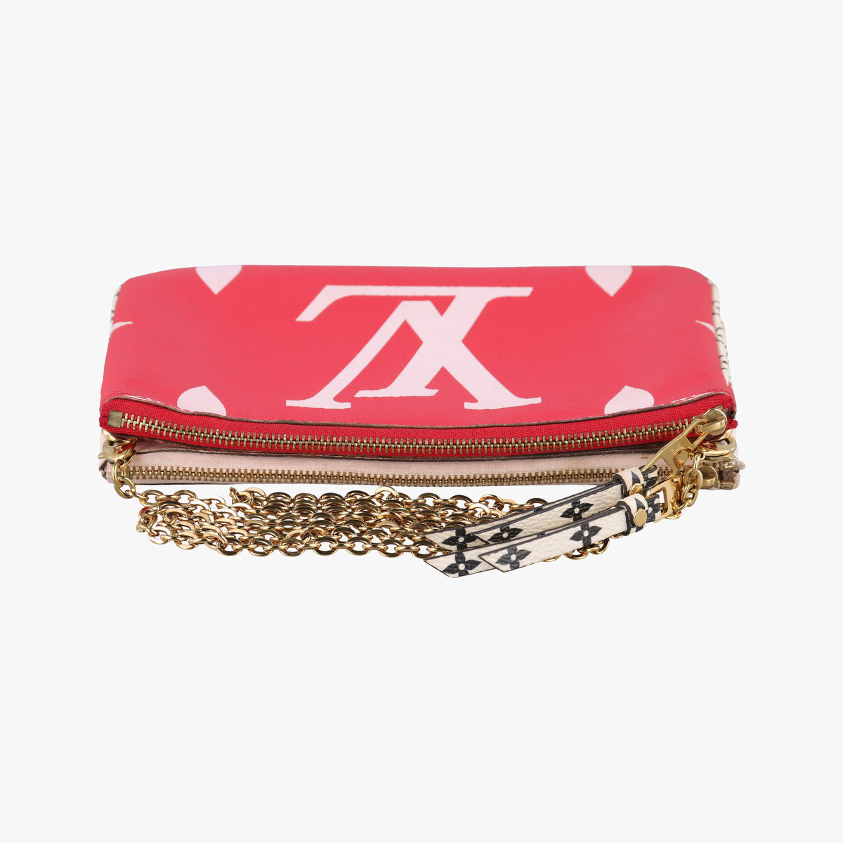 Pre-owned Louis Vuitton Pochette Double Zip ROUGE Monogram Giant M67561 shoulderbag | stylenewstar