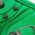 Pre-owned Balenciaga Le Cagole Green Leather  shoulderbag | stylenewstar