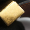 Pre-owned Hermes Collier de Chien Blue×golden Leather × GP  bangle/wristband | stylenewstar
