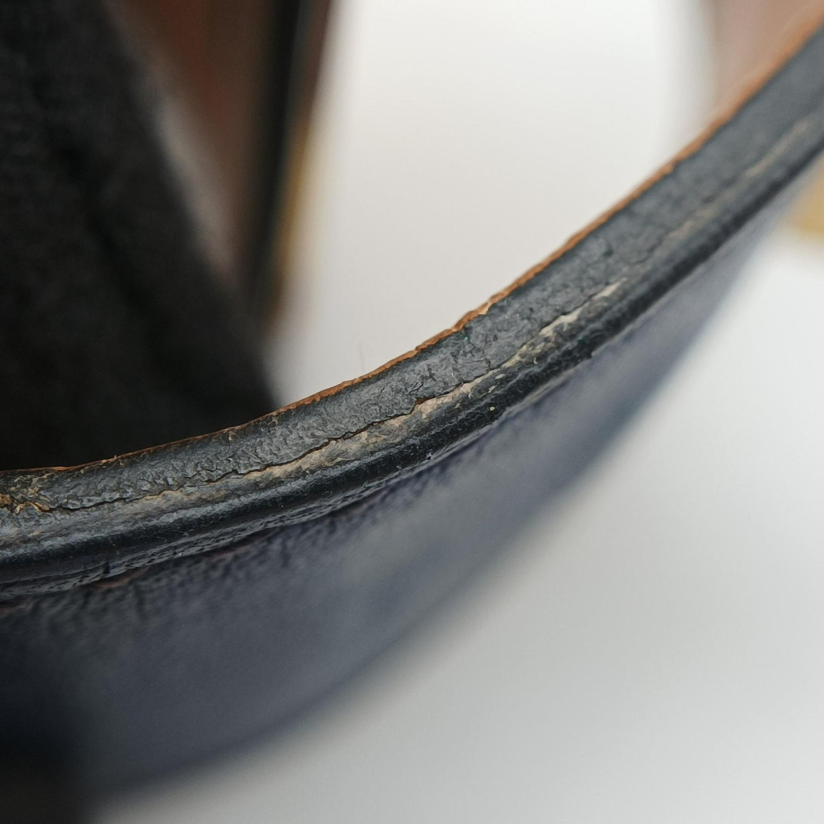 Pre-owned Hermes Collier de Chien Blue×golden Leather × GP  bangle/wristband | stylenewstar