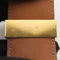 Pre-owned Hermes Collier de Chien Blue×golden Leather × GP  bangle/wristband | stylenewstar