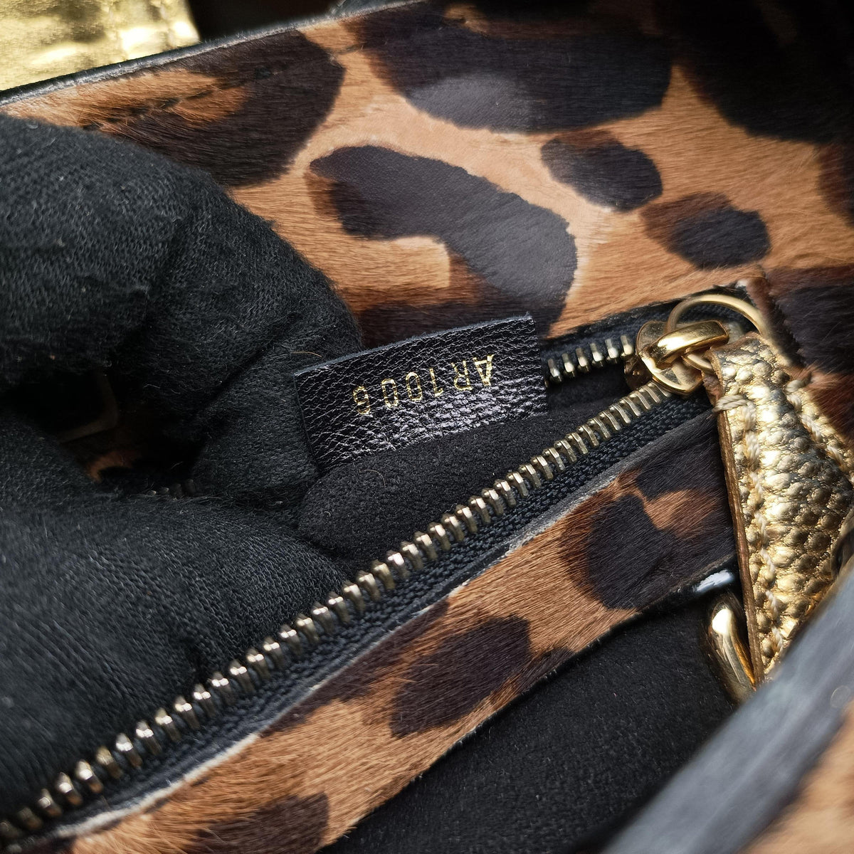 Leopard Polly Monogram Leopard Python leather×pony M95282 AR1006ヒョウ ポリー モノグラム レオパード パイソンレザー×ハラコ M95282 AR1006