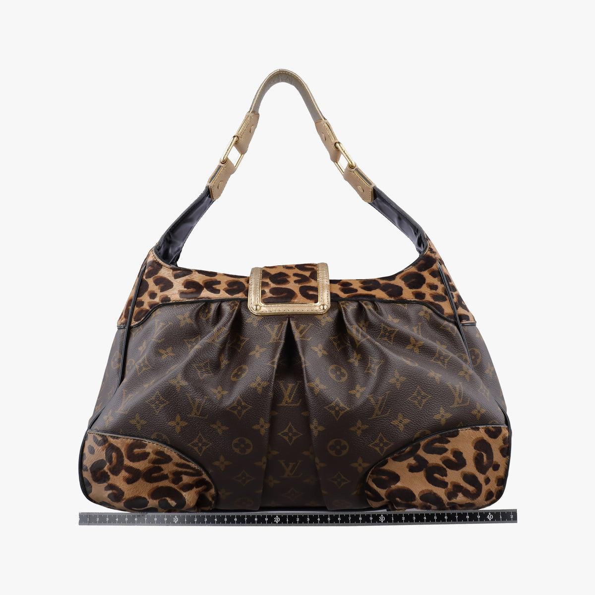 Leopard Polly Monogram Leopard Python leather×pony M95282 AR1006ヒョウ ポリー モノグラム レオパード パイソンレザー×ハラコ M95282 AR1006