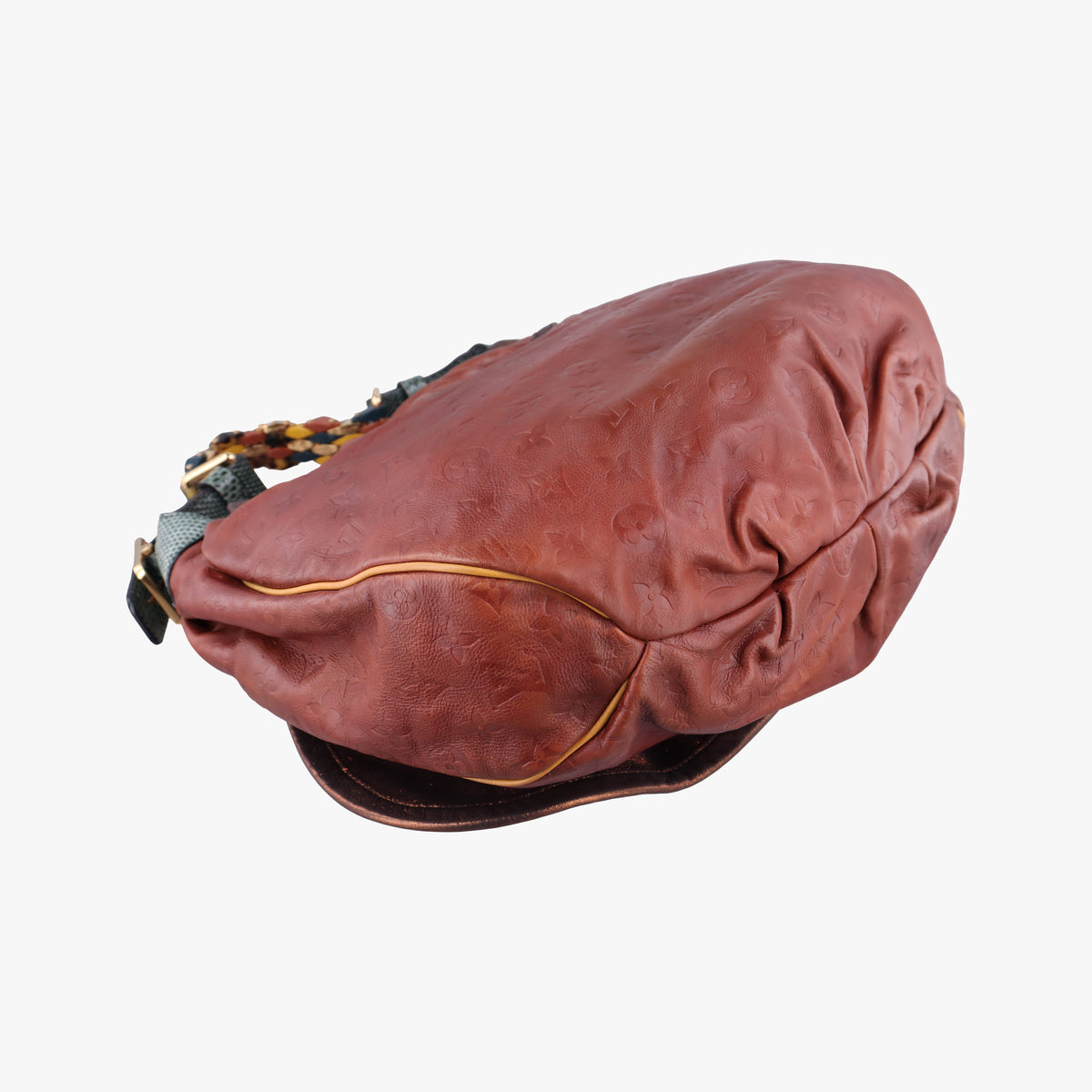 Secondhand Louis Vuitton Kalahari GM Brown Monogram Epice ×Python M97002 shoulderbag | stylenewstar