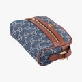 Secondhand Gucci OPHIDIA Blue×Black Denim×leather 517350 shoulderbag | stylenewstar