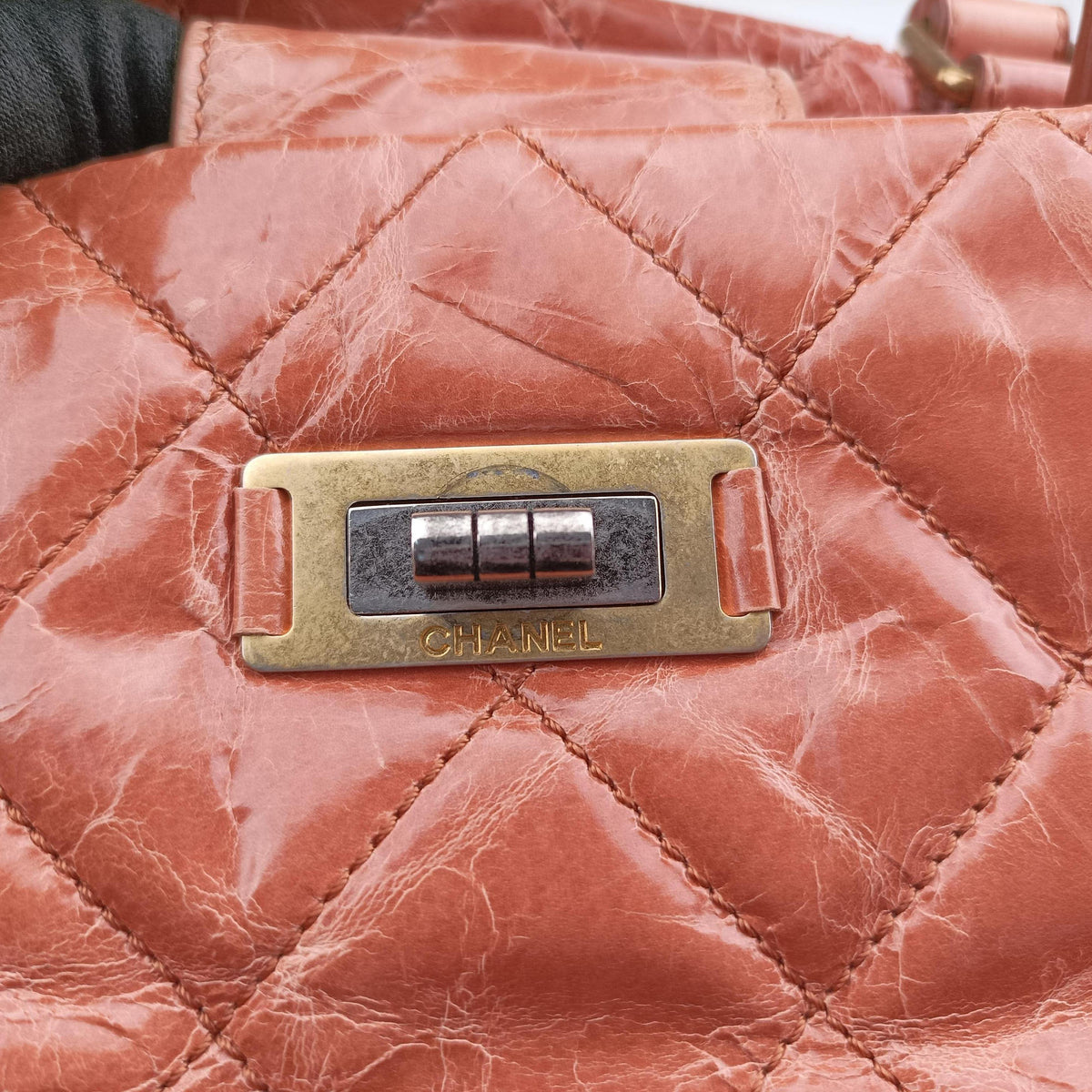 2.55 Matelasse Orange Leather A66818 157399692.55 マトラッセ オレンジ レザー A66818 15739969