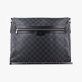 Pre-owned Louis Vuitton DANIEL GM Noir Damier GRAPHITE N58033 crossbodybag | stylenewstar