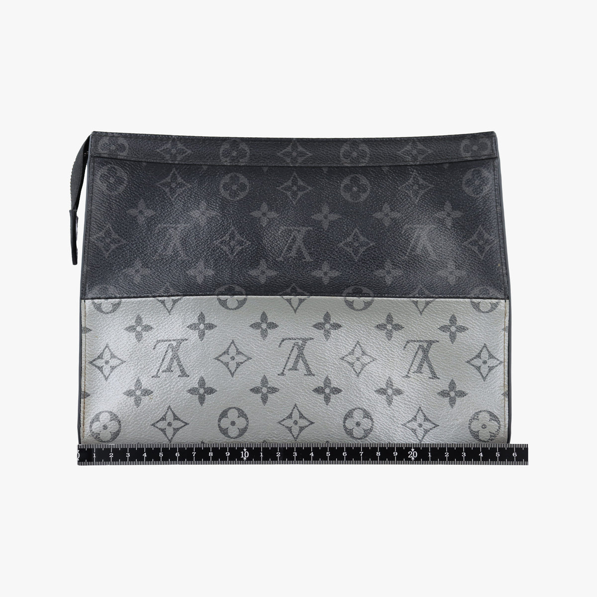 Pochette Voyage MM Black x Silver Monogram Split M63039 SP1128ポシェット ヴォワヤージュ MM ブラック x シルバー モノグラム スプリット M63039 SP1128