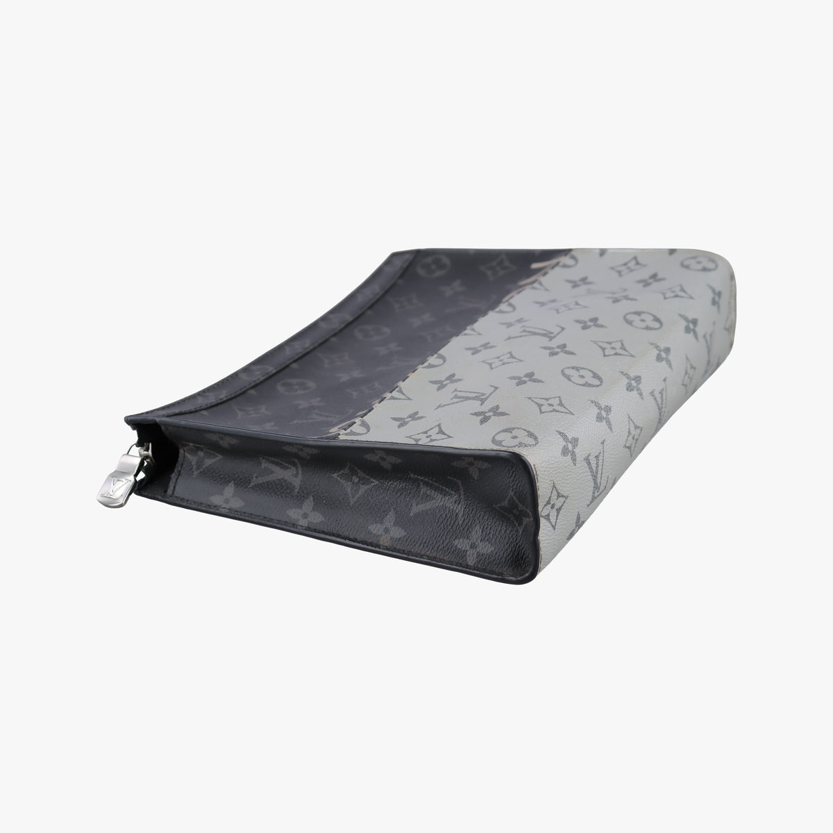 Pochette Voyage MM Black x Silver Monogram Split M63039 SP1128ポシェット ヴォワヤージュ MM ブラック x シルバー モノグラム スプリット M63039 SP1128