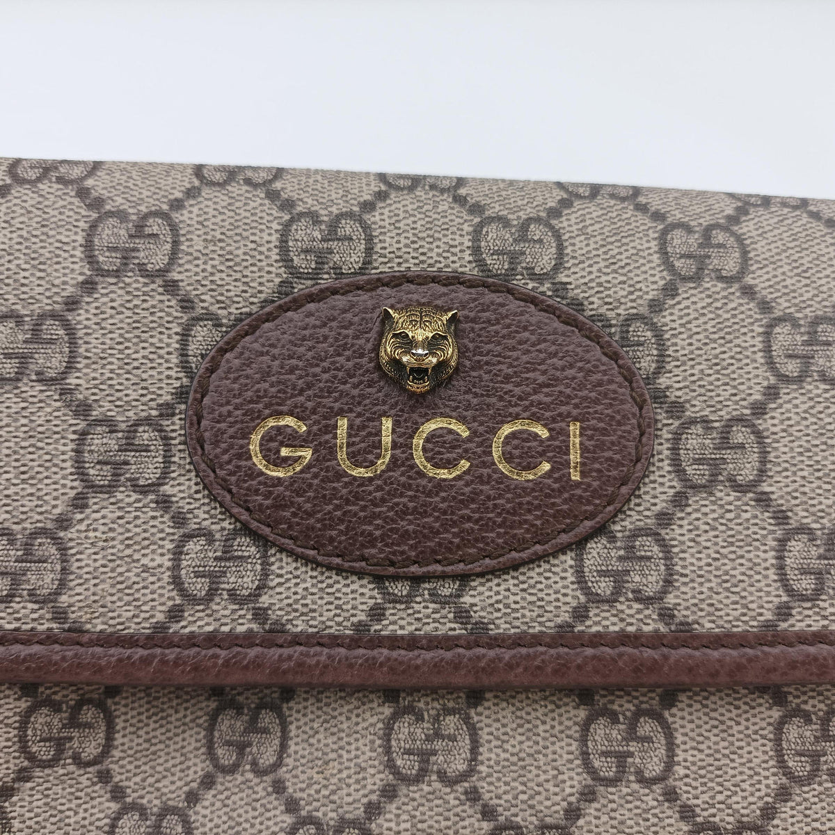 NEO VINTAGE GG Supreme beige×Brown PVC coated canvas×Leather 493930 H028447112ネオ ヴィンテージ GGスプリーム ベージュ×ブラウン PVCコーティングキャンバス×レザー 493930 H028447112