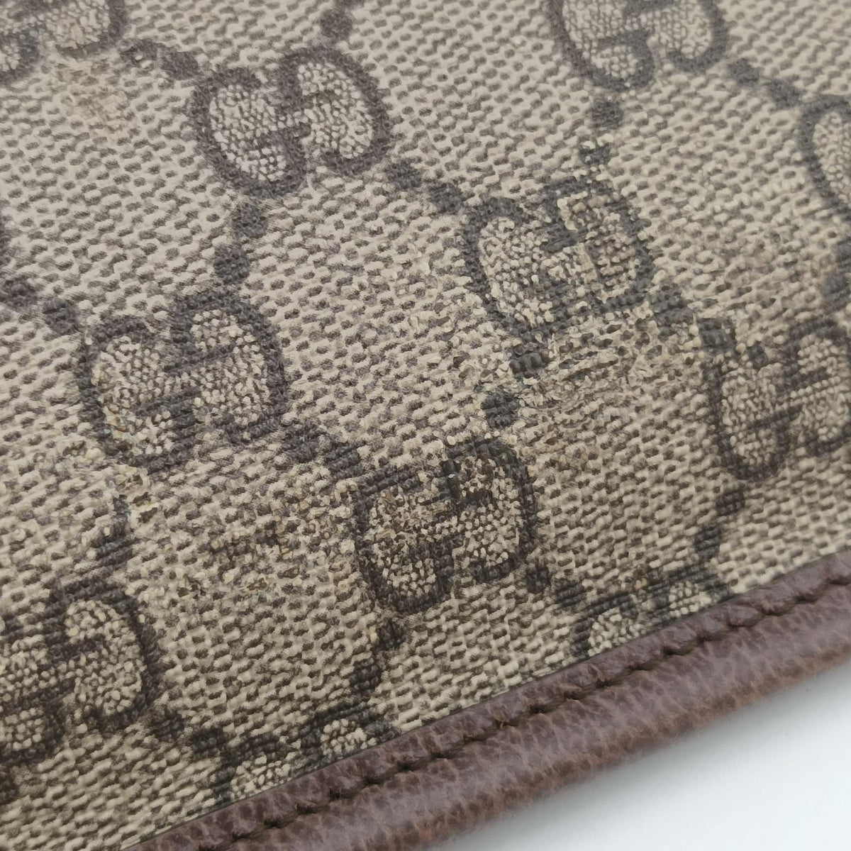 NEO VINTAGE GG Supreme beige×Brown PVC coated canvas×Leather 493930 H028447112ネオ ヴィンテージ GGスプリーム ベージュ×ブラウン PVCコーティングキャンバス×レザー 493930 H028447112
