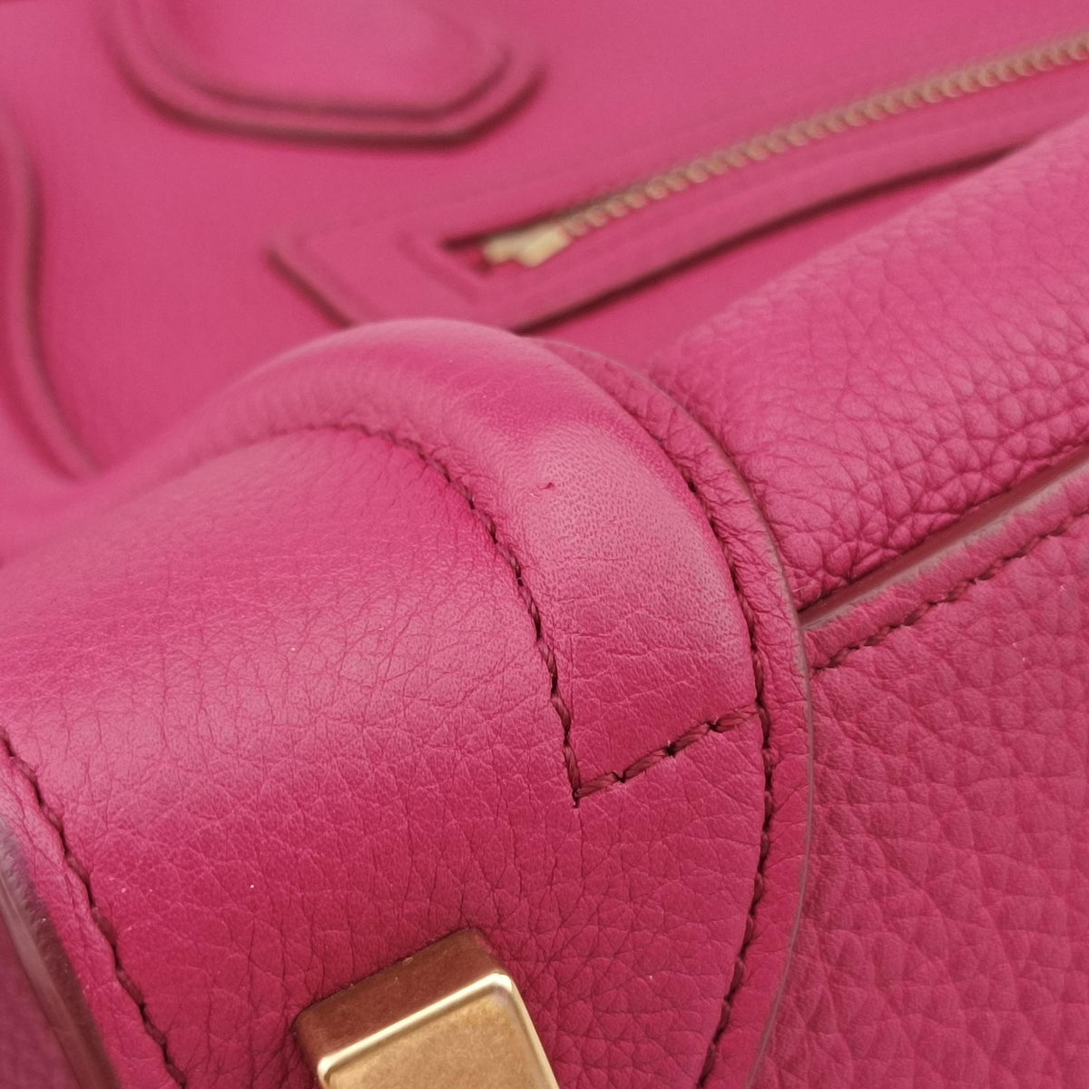 Luggage Micro shopper raspberry Leather F-AT-1137 F-CU-1157ラゲージマイクロショッパー ラズベリー レザー F-AT-1137 F-CU-1157