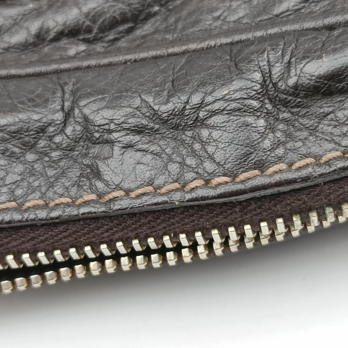 Pre-owned Gucci Guccissima Messenger Brown leather 201448 shoulderbag | stylenewstar