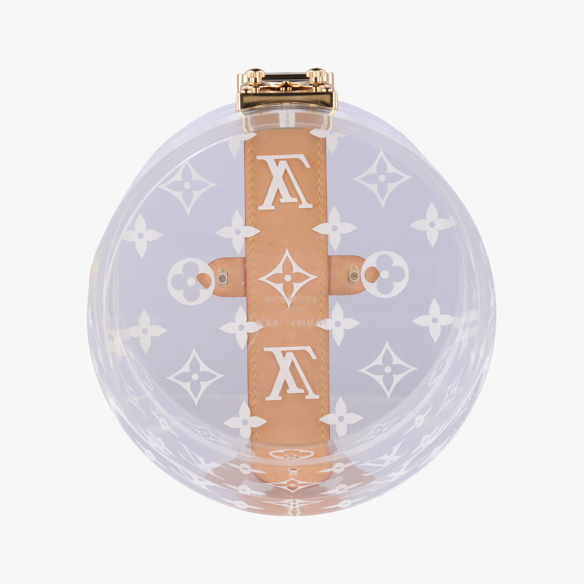 Pre-owned Louis Vuitton Box Scott Transparent Monogram Plexiglass  clutchbag | stylenewstar