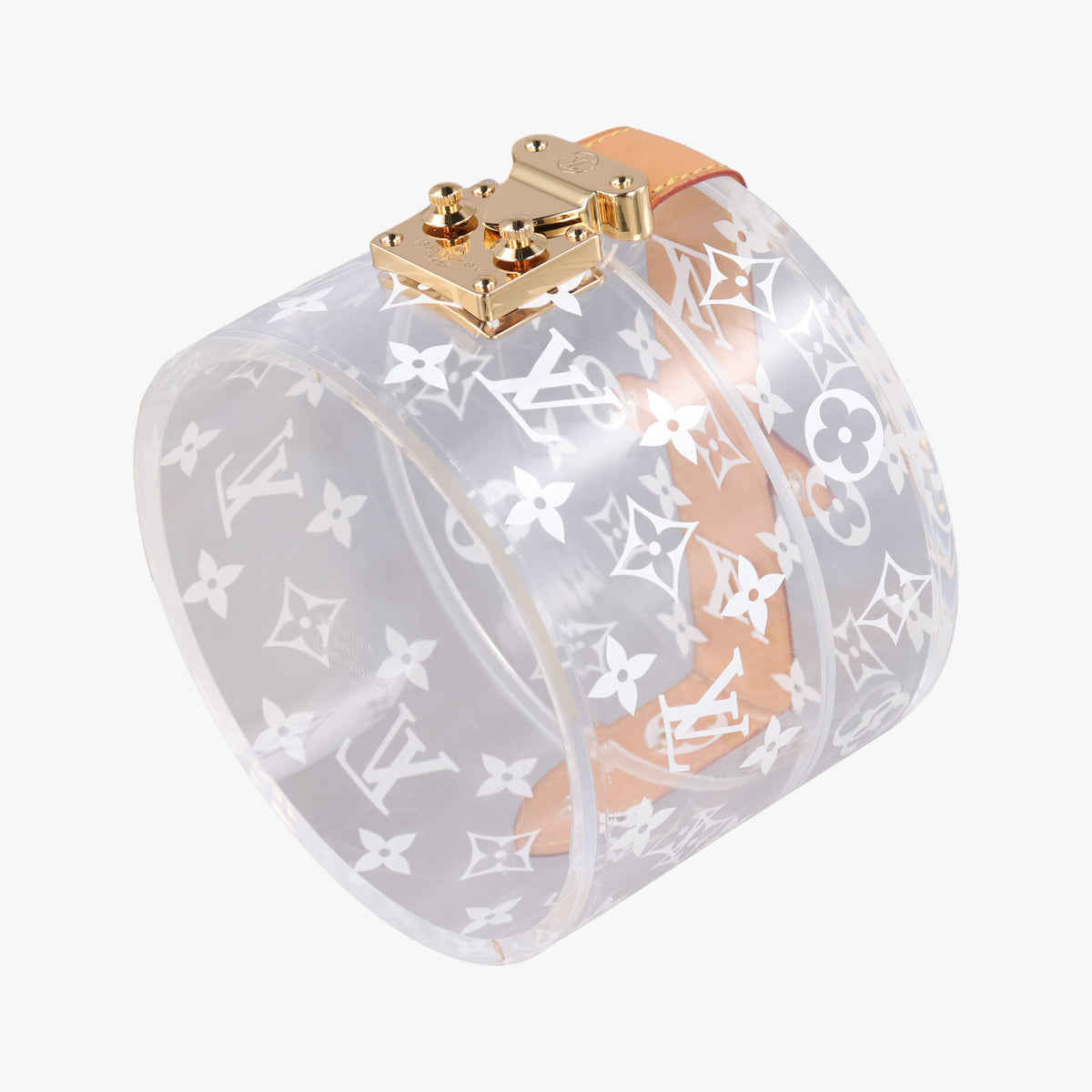 Pre-owned Louis Vuitton Box Scott Transparent Monogram Plexiglass  clutchbag | stylenewstar