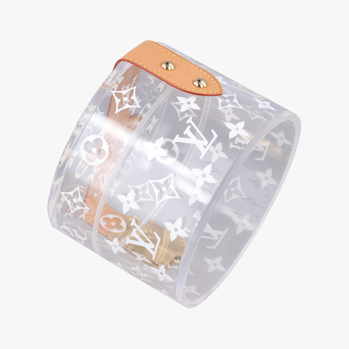 Pre-owned Louis Vuitton Box Scott Transparent Monogram Plexiglass  clutchbag | stylenewstar