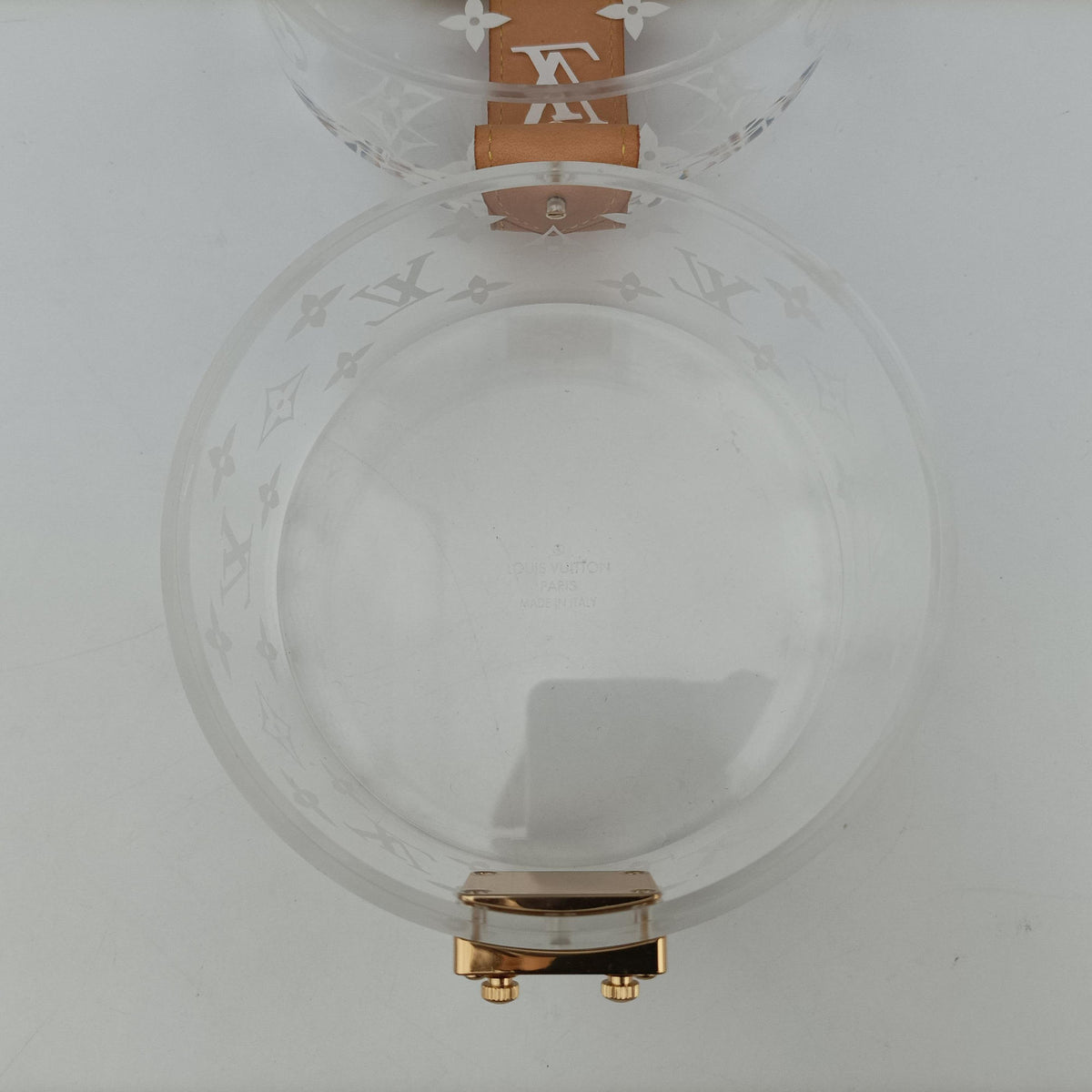 Pre-owned Louis Vuitton Box Scott Transparent Monogram Plexiglass  clutchbag | stylenewstar