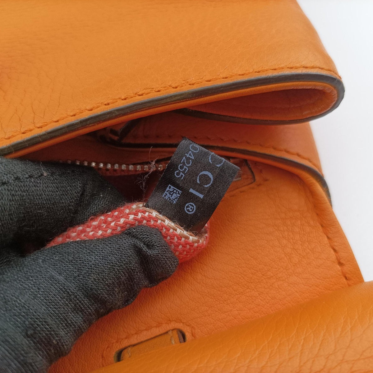 Bamboo Daily Orange Leather 370831 E018104255バンブーデイリー オレンジ レザー 370831 E018104255