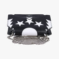 Pre-owned Givenchy Bow cut Star Black x White Leather  shoulderbag | stylenewstar