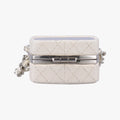Vintage Chanel Make up box White Leather AP2425 shoulderbag | stylenewstar