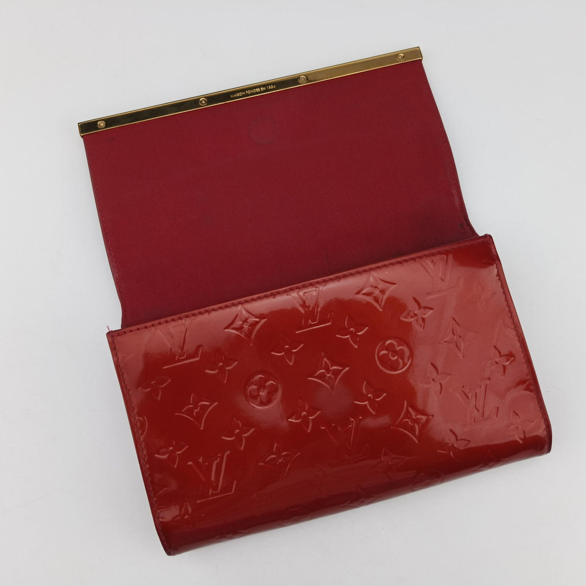 Pre-owned Louis Vuitton Clutch Ana pomme d'amour Vernis M90095 shoulderbag | stylenewstar