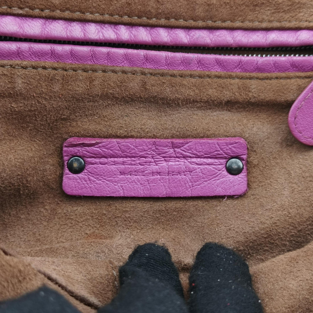 NODINI Intrecciato Purple lambskin B05645986Zノディーニ イントレチャート パープル ラムスキン B05645986Z