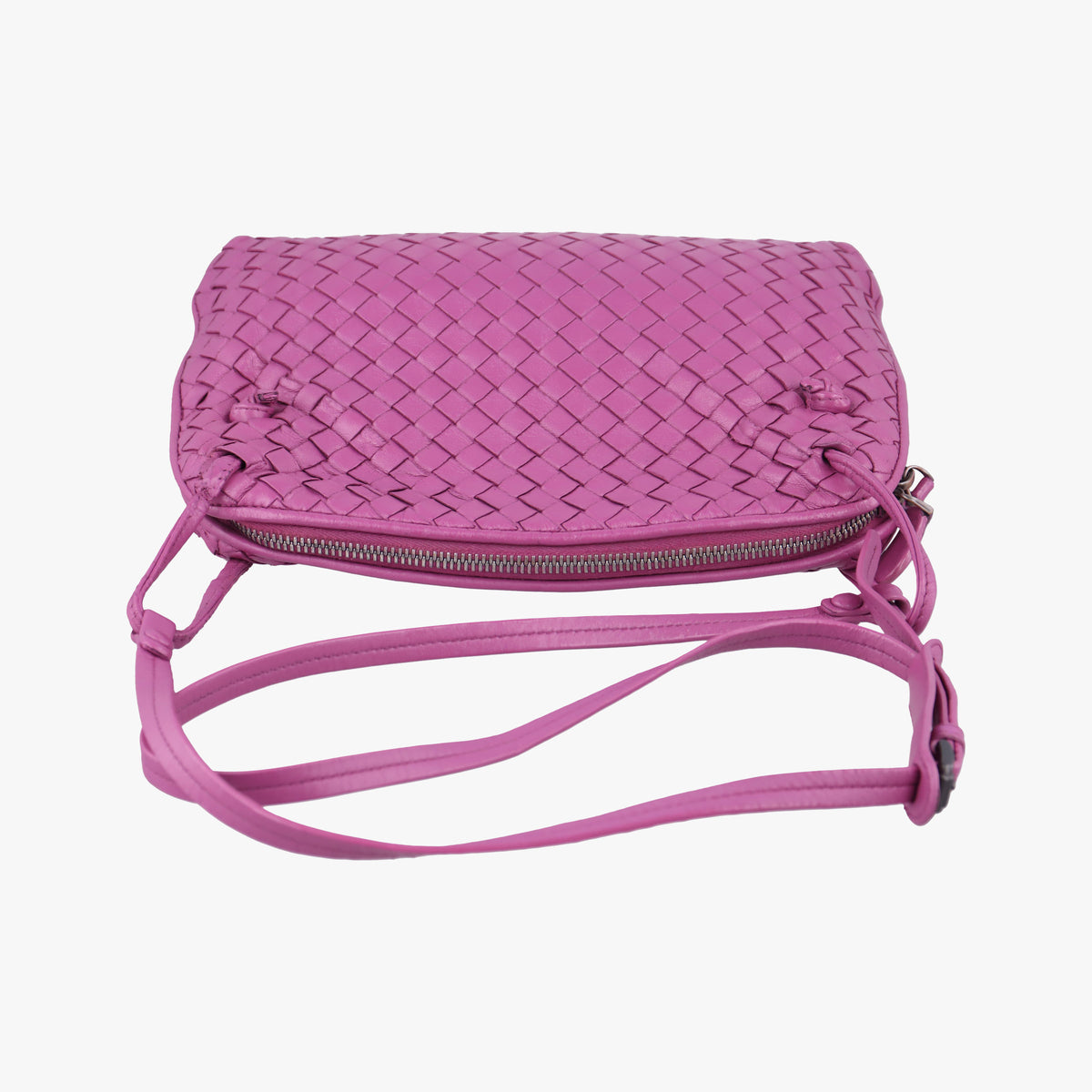 NODINI Intrecciato Purple lambskin B05645986Zノディーニ イントレチャート パープル ラムスキン B05645986Z