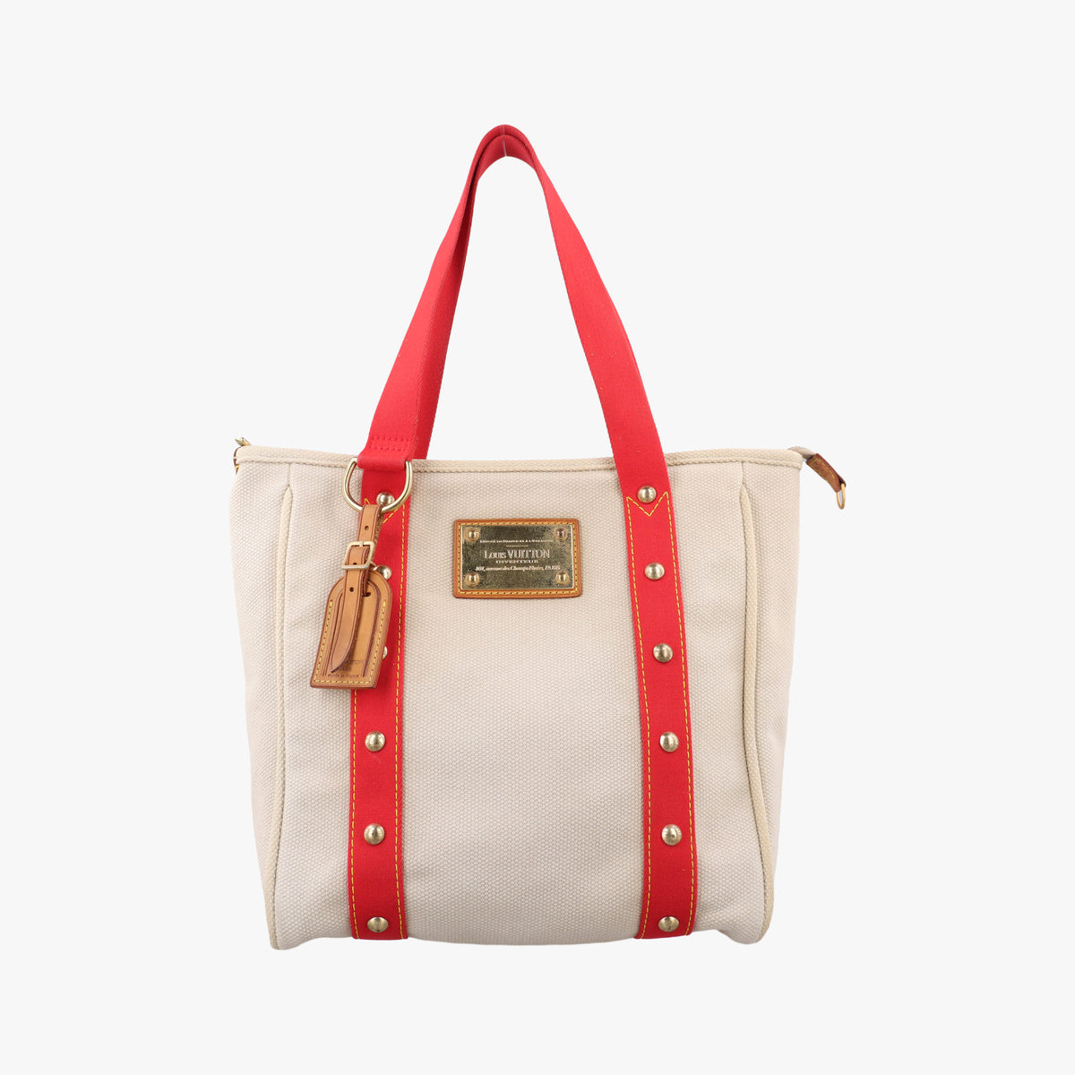 Kaba MM Antigua Beige x Red Canvas M40035 SR0065カバMM アンティグア ベージュxレッド キャンバス M40035 SR0065