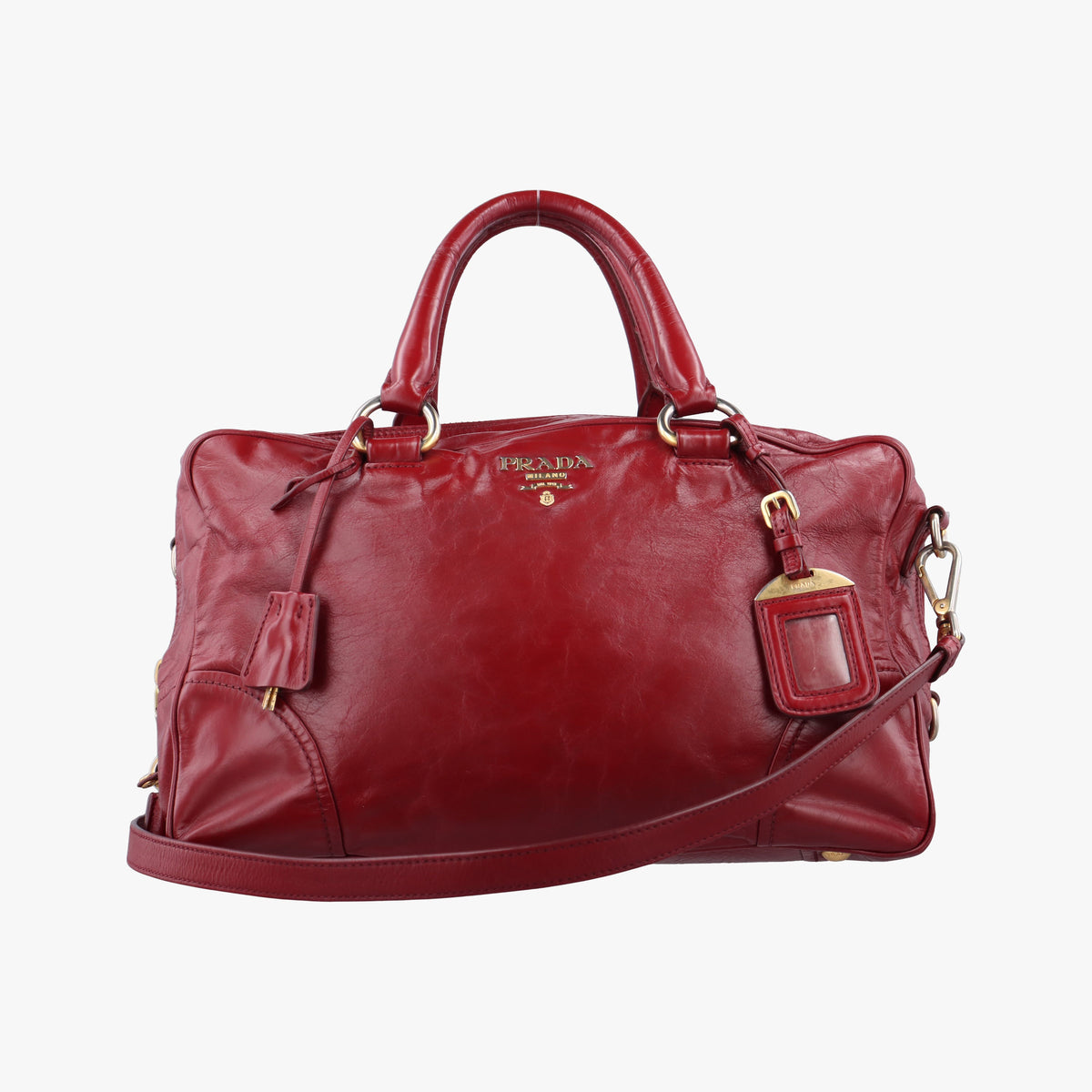 Boston Bag Red Leather BL0821 173ボストンバッグ レッド レザー BL0821 173